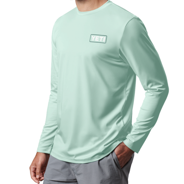 Ice Mint Yeti Ambassador Flies Long Sleeve Sunshirt Sunshirts | WBEGQ-5821