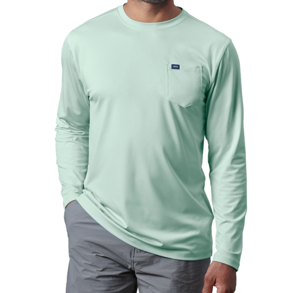 Ice Mint Yeti Pocket Long Sleeve Sunshirt Sunshirts | GJVXD-4750