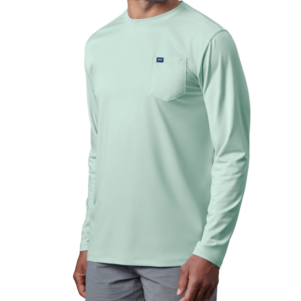 Ice Mint Yeti Pocket Long Sleeve Sunshirt Sunshirts | GJVXD-4750