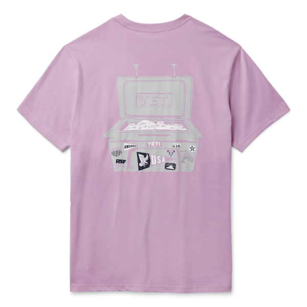 Lavender Yeti Stickers And Brews Short Sleeve T-Shirt Short Sleeve T-Shirt | UDWVQ-6807