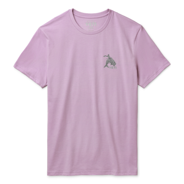 Lavender Yeti Tarpon Cowboy Short Sleeve T-Shirt Short Sleeve T-Shirt | WPQKI-7508