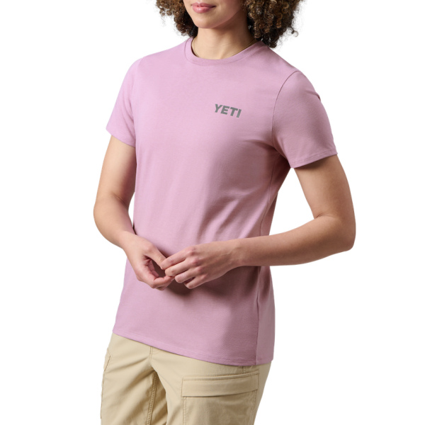 Lavender Yeti Women's Mountain Bear Short Sleeve T-Shirt Short Sleeve T-Shirt | ZJNHE-3124