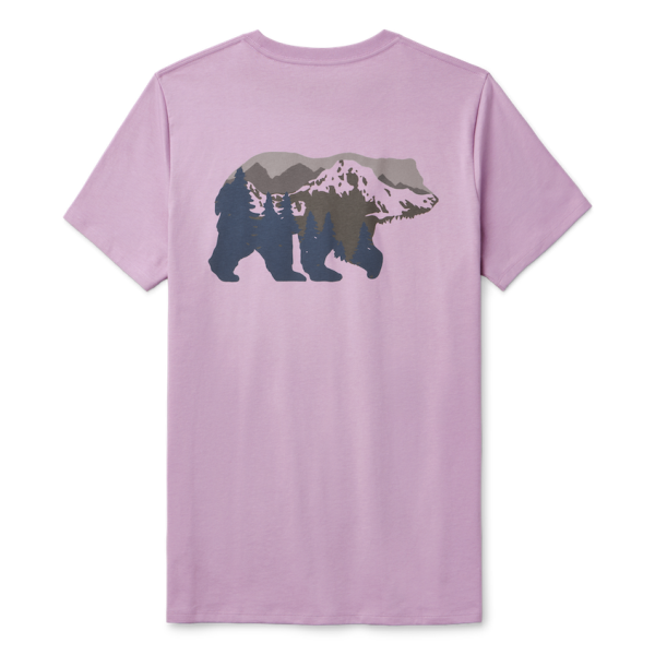 Lavender Yeti Women\'s Mountain Bear Short Sleeve T-Shirt Short Sleeve T-Shirt | ZJNHE-3124