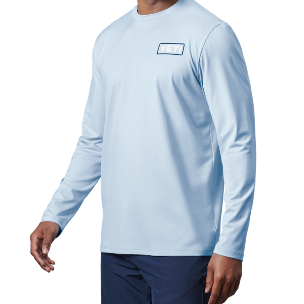 Light Blue Yeti Ambassador Flies Long Sleeve Sunshirt Sunshirts | SNBVE-8129