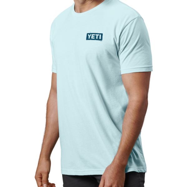 Light Blue Yeti Sunset Sails Short Sleeve T-Shirt Short Sleeve T-Shirt | SHAOX-8261