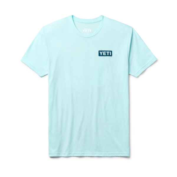 Light Blue Yeti Sunset Sails Short Sleeve T-Shirt Short Sleeve T-Shirt | SHAOX-8261