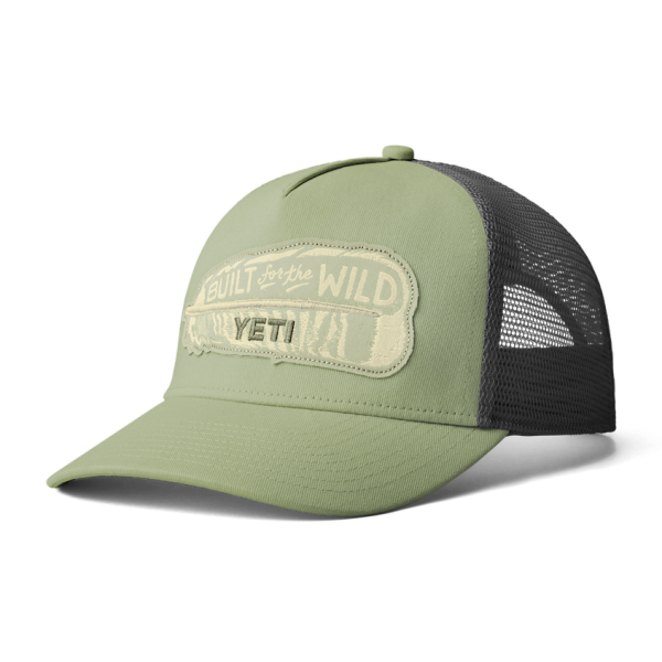 Light Olive Yeti Turkey Feather Trucker Hat Hats | UOSEC-7364