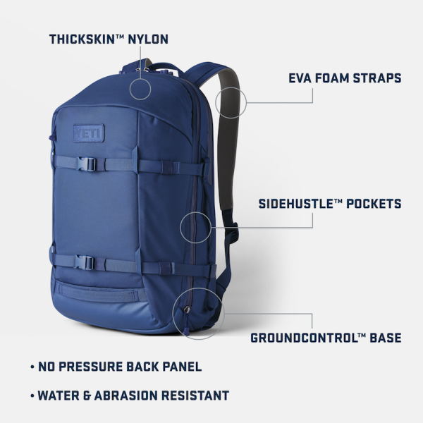 Navy Yeti Crossroads 27L Backpack Backpacks | AMUQP-1507