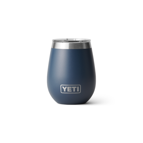 Navy Yeti Rambler 10 oz Wine Tumbler Beer & Barware | SUECH-1983