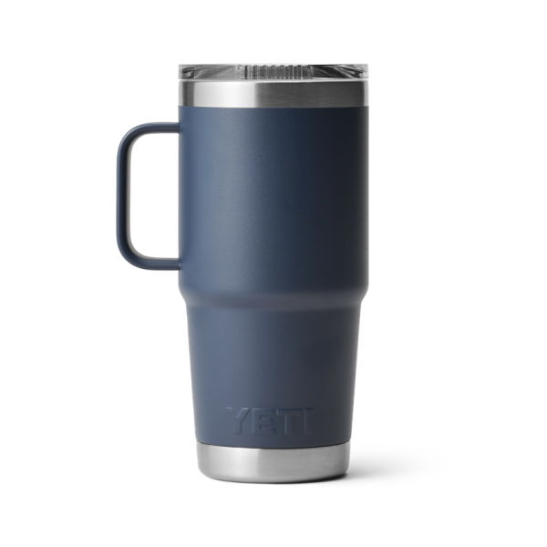 Navy Yeti Rambler 20 oz Travel Mug Tumblers | ZAJGX-9385