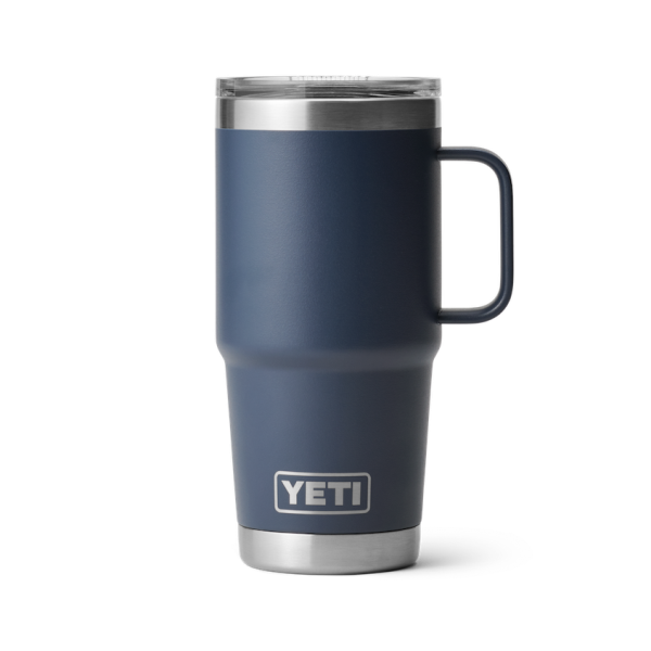 Navy Yeti Rambler 20 oz Travel Mug Tumblers | ZAJGX-9385