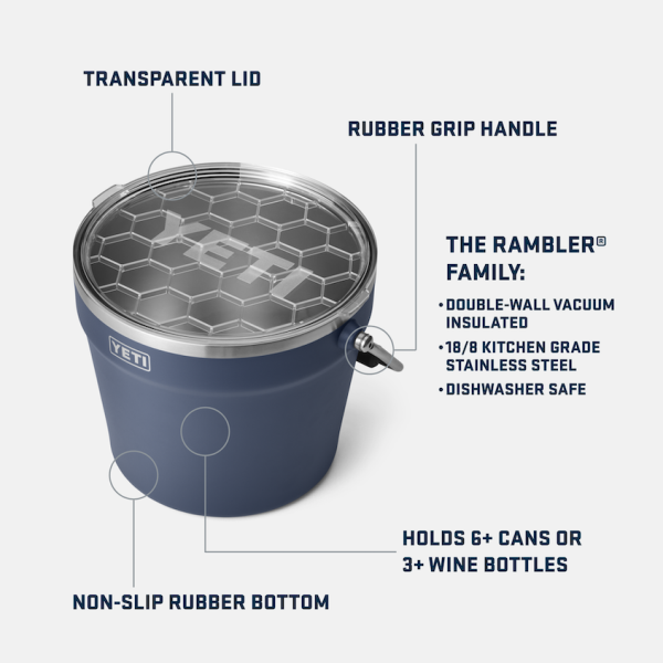 Navy Yeti Rambler Beverage Bucket Beer & Barware | HYPEJ-3608