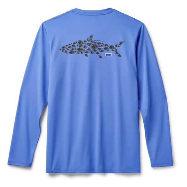 Offshore Blue Yeti Tarpon Long Sleeve Sunshirt Sunshirts | HNXRT-7689