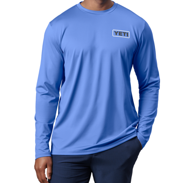 Offshore Blue Yeti Tarpon Long Sleeve Sunshirt Sunshirts | HNXRT-7689