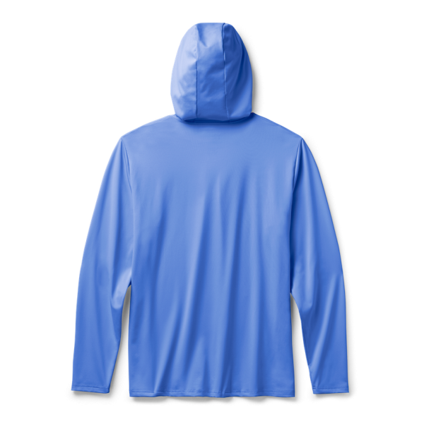 Offshore Blue Yeti Wave Logo Badge Hooded Long Sleeve Sunshirt Sunshirts | WHXCN-0238