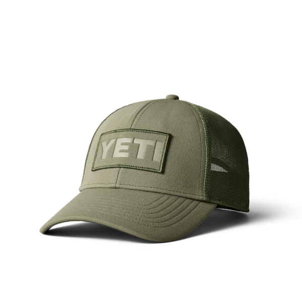 Olive Green Yeti Patch On Patch Trucker Hat Hats | TIVQM-3062