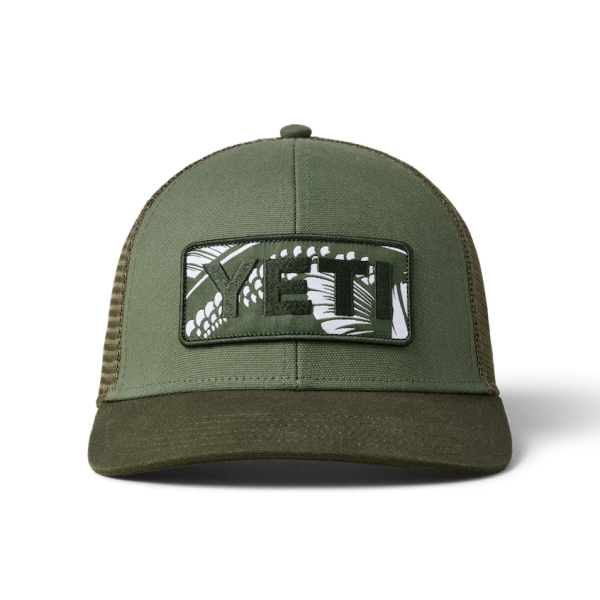 Olive Yeti Bass Badge Trucker Hat Hats | OVHQS-2136