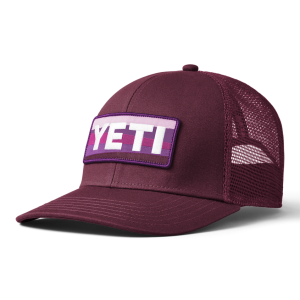 Plum Yeti Sunrise Badge Trucker Hat Hats | AGURJ-8234