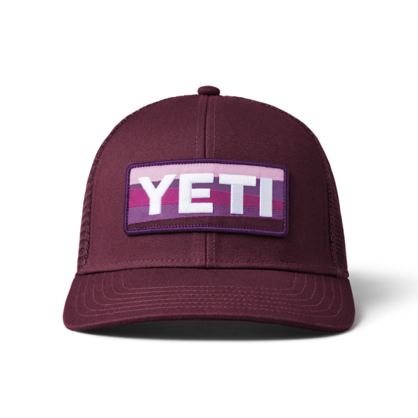 Plum Yeti Sunrise Badge Trucker Hat Hats | AGURJ-8234