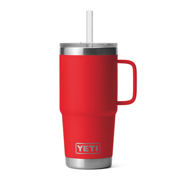 Rescue Red Yeti Rambler 25 oz Mug Straw Drinkware | USECJ-0182