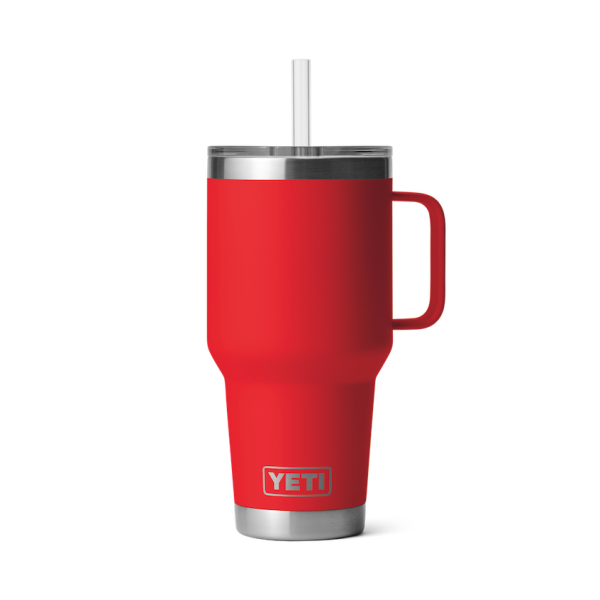 Rescue Red Yeti Rambler 35 oz Mug Straw Drinkware | DFEWG-7860