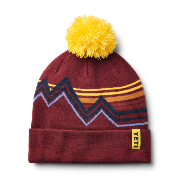 Rust/Yellow Yeti Freestyle Pom BEANIE Hats | UOKPL-5630