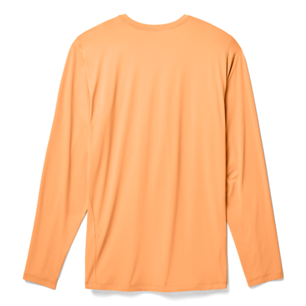 Salmon Yeti Crew Neck Long Sleeve Sunshirt Sunshirts | FEZQU-0219