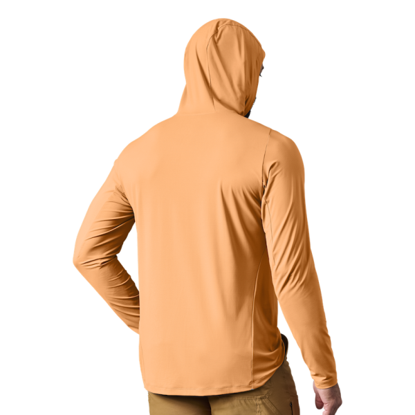 Salmon Yeti Hooded Long Sleeve Sunshirt Sunshirts | KJWVL-9036