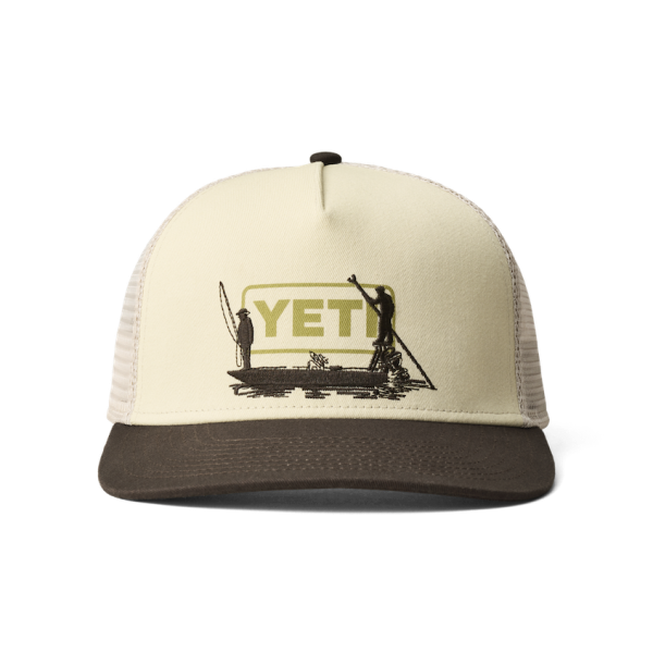 Sand Yeti Skiff Trucker Hat Hats | JRCTQ-7540