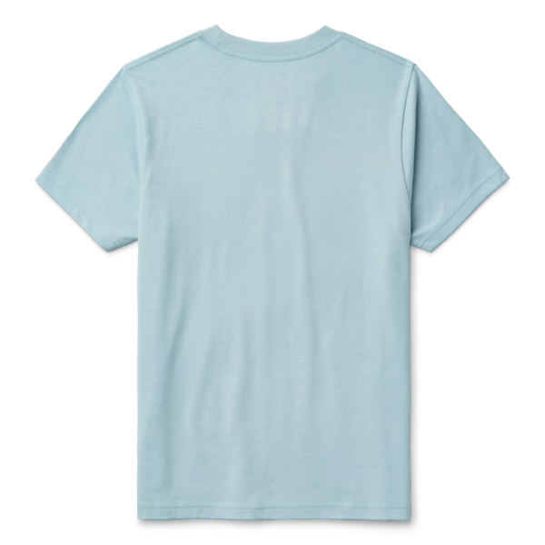 Sky Blue Yeti Kids' Logo Water Badge Short Sleeve T-Shirt Short Sleeve Tee | FVRMS-5647