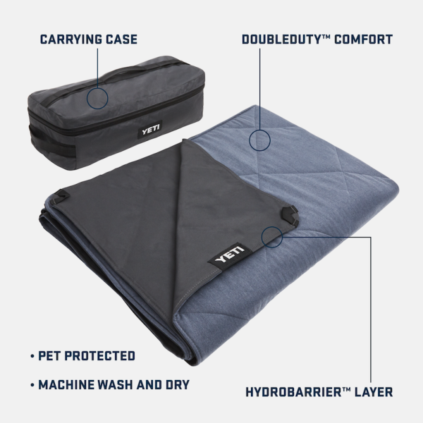 Smoke Blue Yeti Lowlands Blanket Blankets | XPHZG-4387