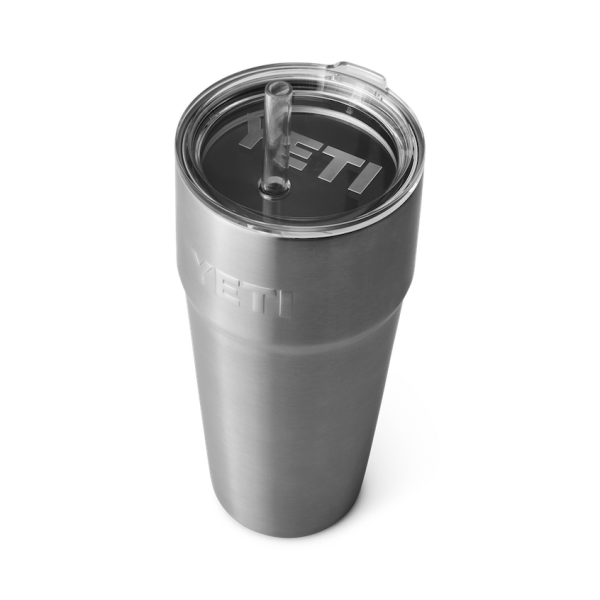 Stainless Yeti Rambler 26 oz Stackable Cup Straw Drinkware | EFAYV-4139