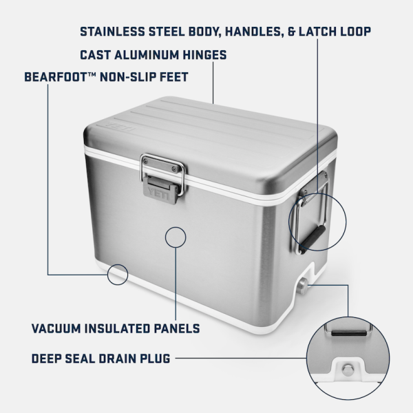 Stainless Yeti Yeti V Series Stainless Steel Cooler Hard Coolers | FMGIN-2713