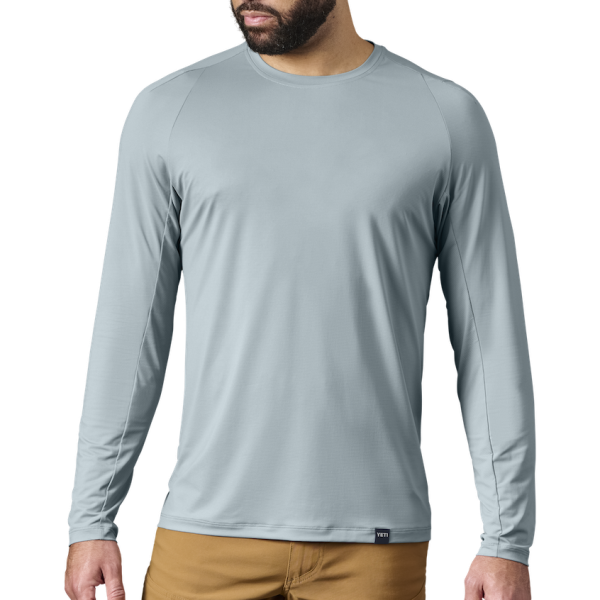 Stone Blue Yeti Crew Neck Long Sleeve Sunshirt Sunshirts | EWFJS-7429