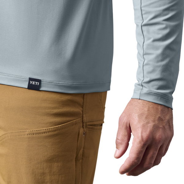 Stone Blue Yeti Crew Neck Long Sleeve Sunshirt Sunshirts | EWFJS-7429