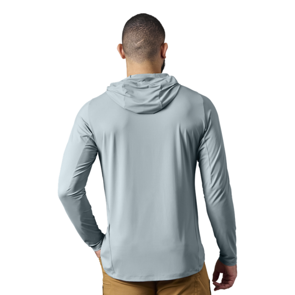 Stone Blue Yeti Hooded Long Sleeve Sunshirt Sunshirts | YASDC-2719