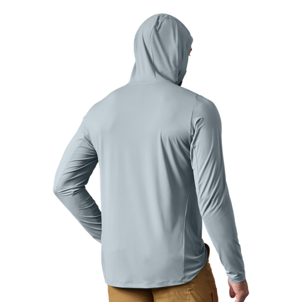 Stone Blue Yeti Hooded Long Sleeve Sunshirt Sunshirts | YASDC-2719