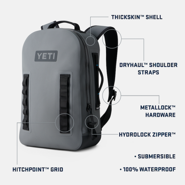 Storm Gray Yeti Panga 28L Waterproof Backpack Waterproof Bags | WISBQ-2304