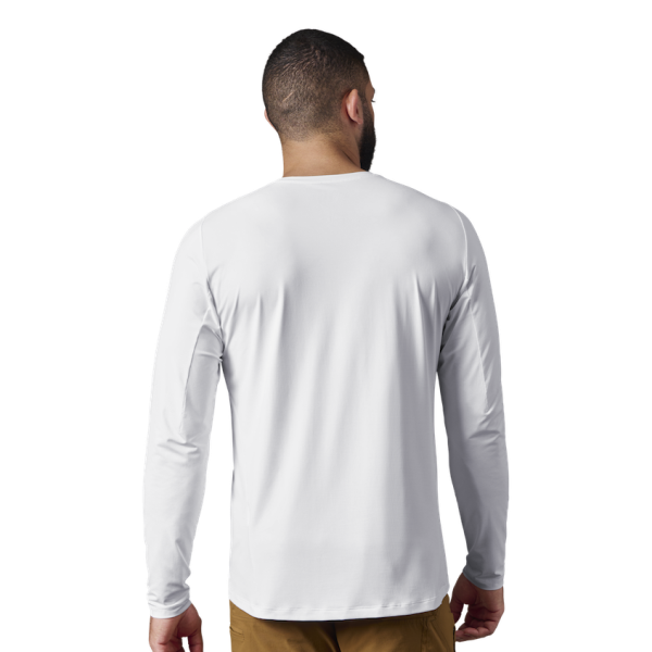 White Yeti Crew Neck Long Sleeve Sunshirt Sunshirts | CWXBD-5693