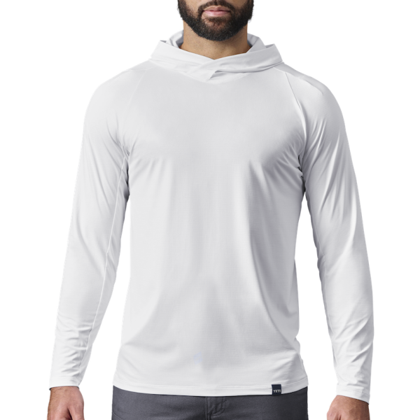 White Yeti Hooded Long Sleeve Sunshirt Sunshirts | BRXME-4570