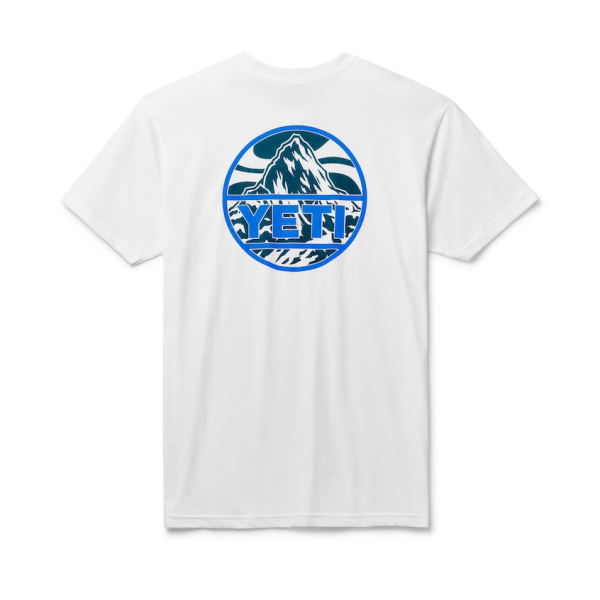 White Yeti Mountain Badge Short Sleeve T-Shirt Short Sleeve T-Shirt | MTEHS-3486