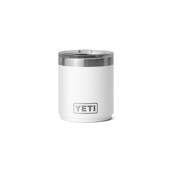 White Yeti Rambler 10 oz Stackable Lowball Beer & Barware | QMSDB-1674