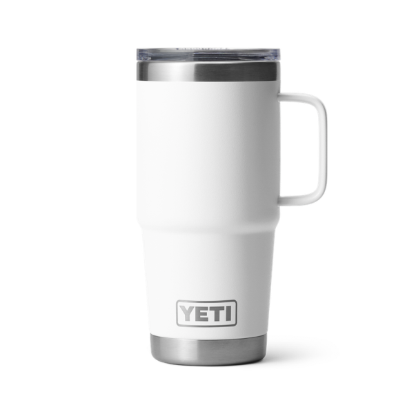 White Yeti Rambler 20 oz Travel Mug Tumblers | PJIWV-2859