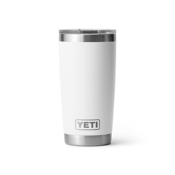 White Yeti Rambler 20 oz Tumbler Tumblers | EDWUB-5041