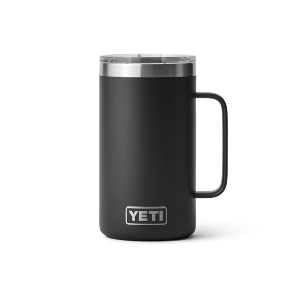 Black Yeti Rambler 24 oz Mug Coffee & Mugs | IVFWZ-0456