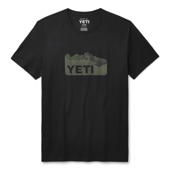 Black Yeti Terrain Short Sleeve T-Shirt Short Sleeve T-Shirt | KXHGS-4960