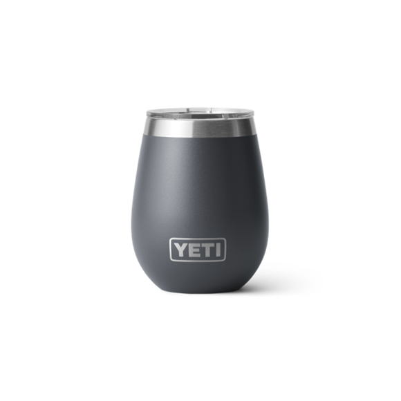 Charcoal Yeti Rambler 10 oz Wine Tumbler Beer & Barware | JQNBW-2145