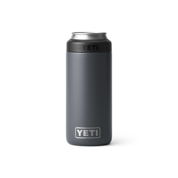 Charcoal Yeti Rambler 12 oz Colster Slim Can Cooler Beer & Barware | DSEKY-6134