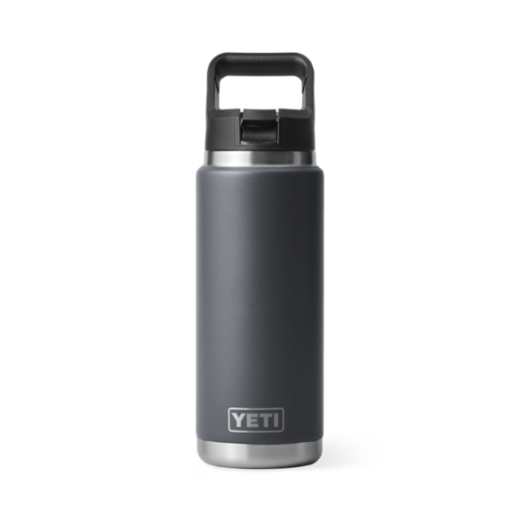 Charcoal Yeti Rambler 26 oz Water Bottle Straw Drinkware | WNGQU-9865