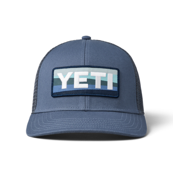 Deep Blue Yeti Sunrise Badge Trucker Hat Hats | DPSWI-1276